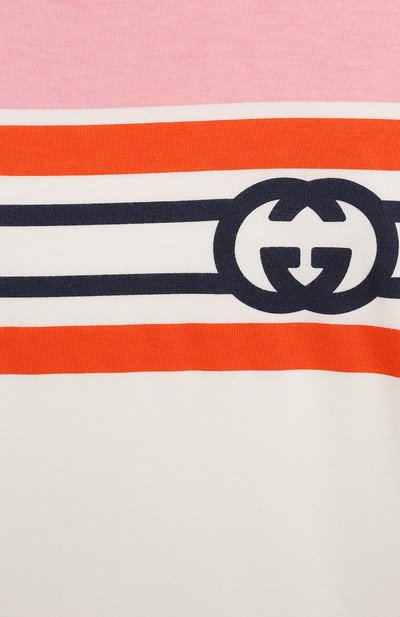 Хлопковая футболка GUCCI, арт. 548034/XJD0A/9-12M, фото 3