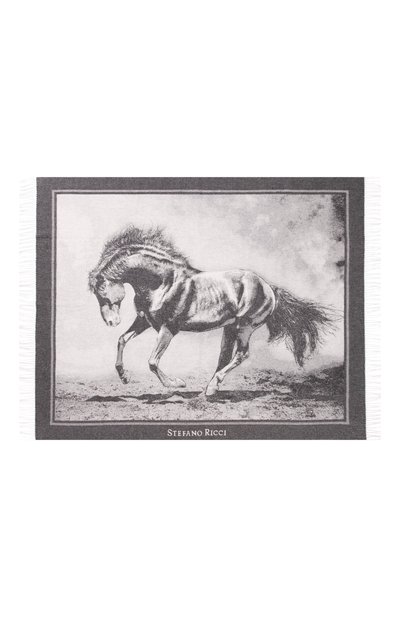 Кашемировый плед jaquard cavallo STEFANO RICCI, арт. MWA3300080/4131