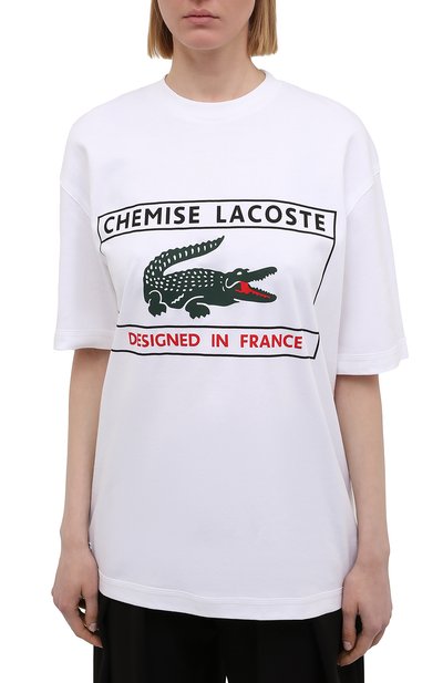 Хлопковая футболка LACOSTE, арт. TH0242001, фото 3