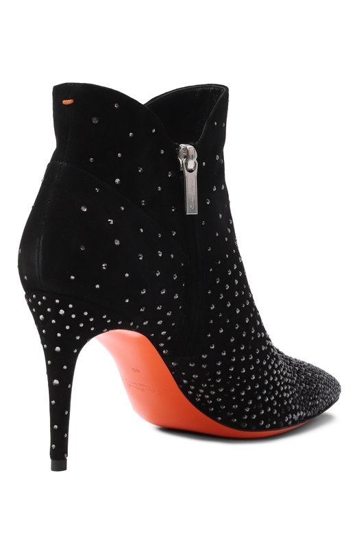 Замшевые ботильоны Santoni WTIG71973HI2NRHS Чёрный  WTIG71973HI2NRHS Фото 5