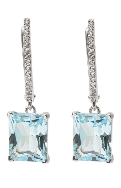 Серьги с голубыми топазами SECRETS JEWELRY, арт. СГТБС00507, фото 1