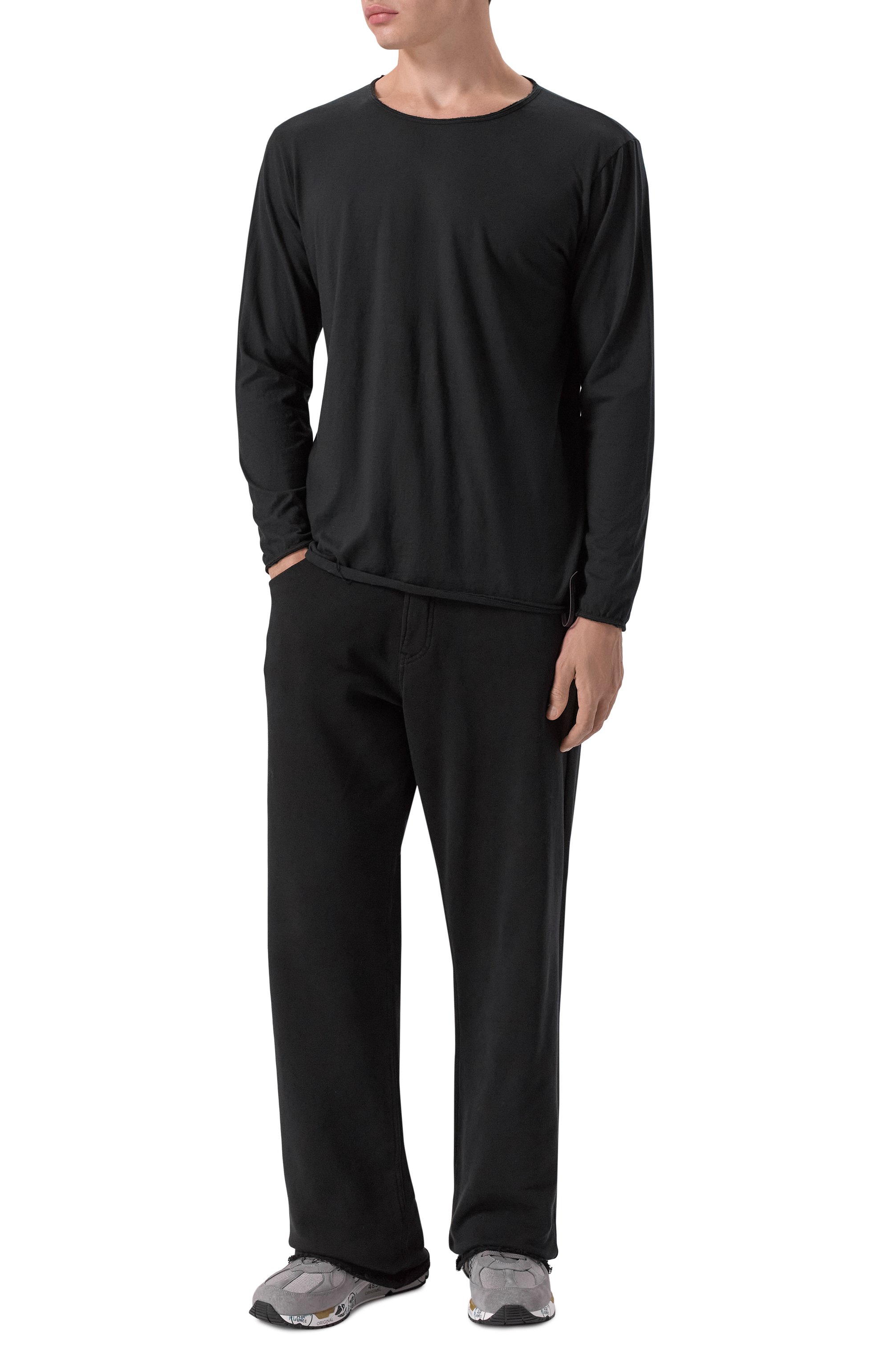 Хлопковый лонгслив NEVER ENOUGH, арт. MTL009, фото 2