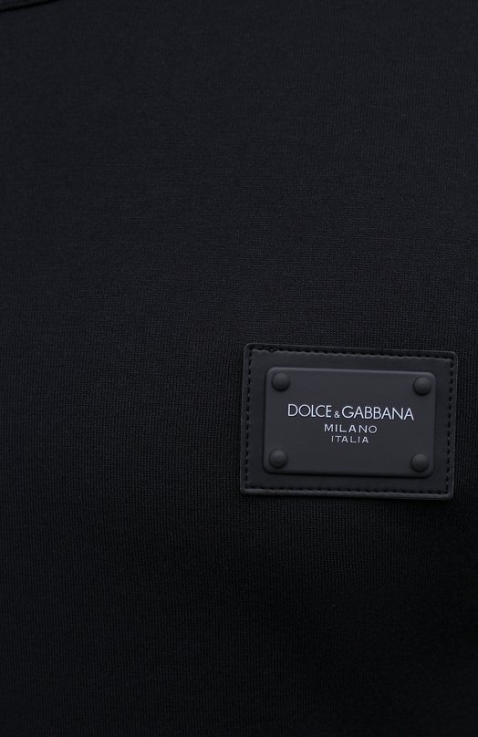 Хлопковая футболка Dolce & Gabbana G8KJ9T/FU7EQ Синий  G8KJ9T/FU7EQ Фото 5