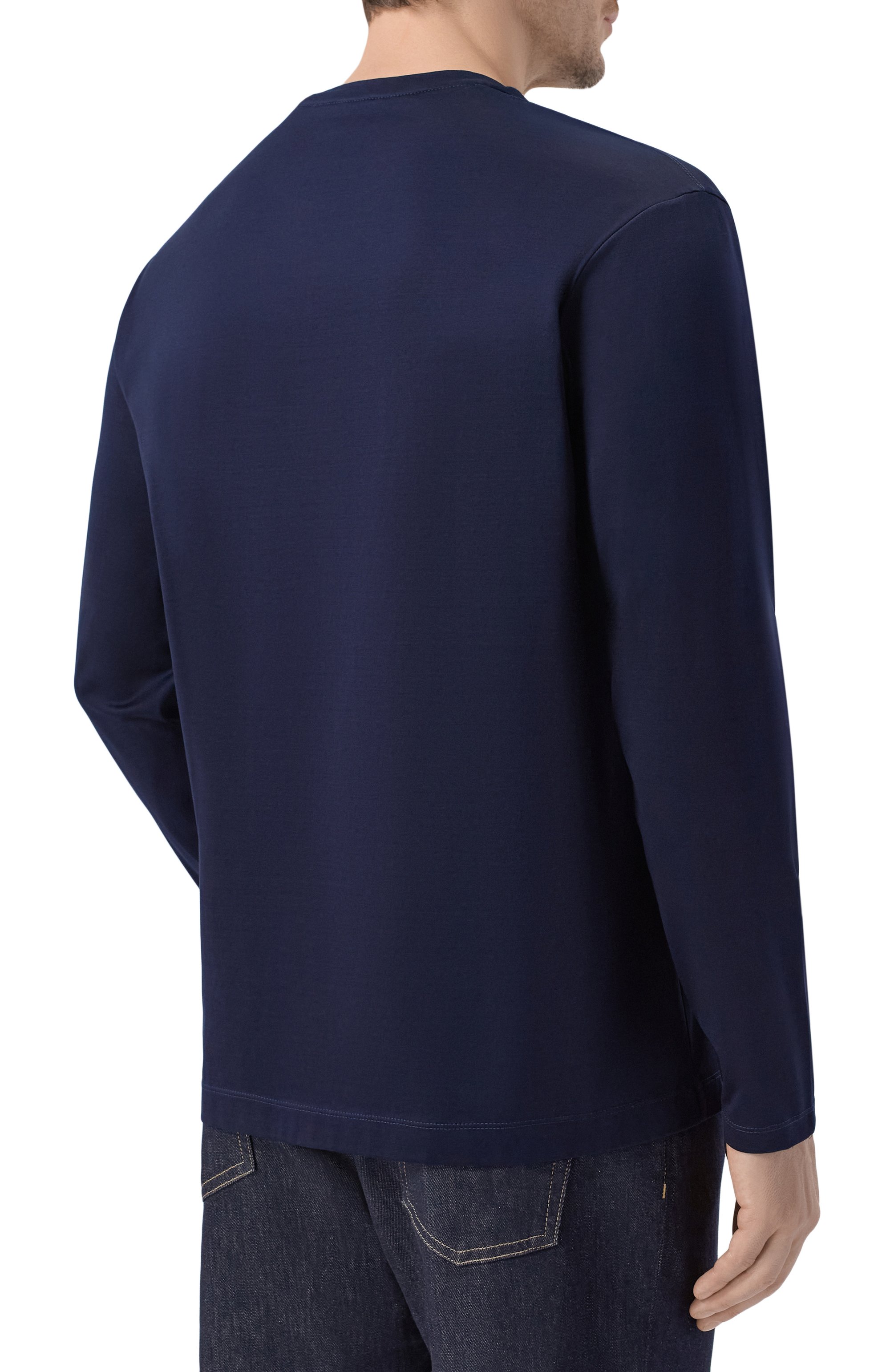 Хлопковый лонгслив PAUL&SHARK, арт. 26411018, фото 4