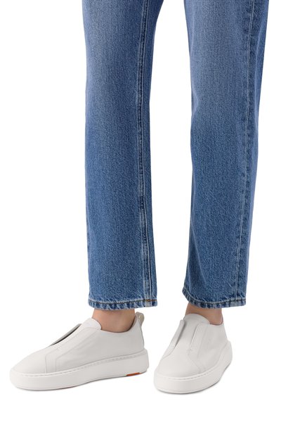 Кожаные кеды SANTONI, арт. WBCG61323BARTFIY, фото 2