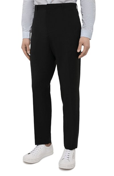 Шерстяные брюки PRADA темно-серого цвета по цене 110000 руб., арт. SPG29-1RII-F0308, фото 3 Шерстяные брюки PRADA, арт. SPG29-1RII-F0308, фото 3