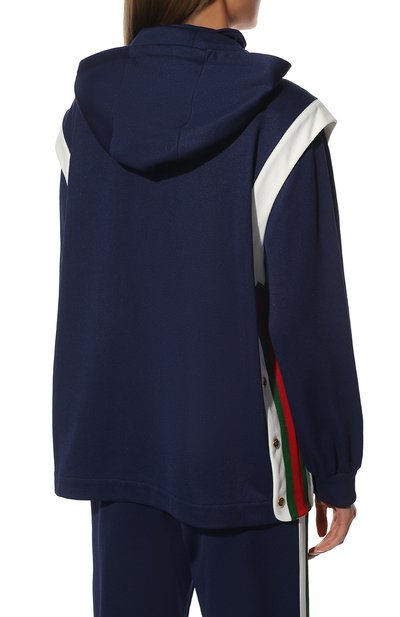 Кардиган GUCCI синего цвета по цене 158000 руб., арт. 681083/XJDP4, фото 4 Кардиган GUCCI, арт. 681083/XJDP4, фото 4