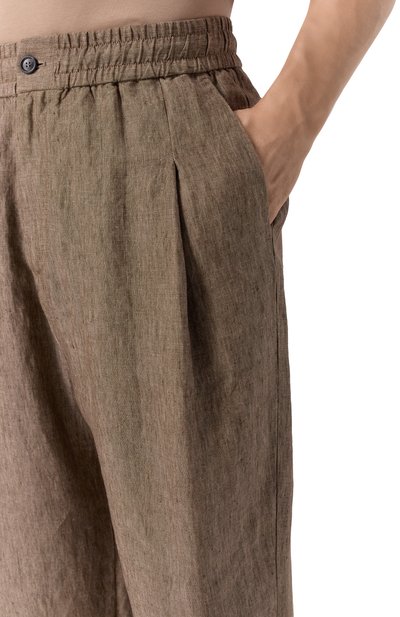 Льняные брюки GIORGIO ARMANI, арт. GM001744/AF17957, фото 5