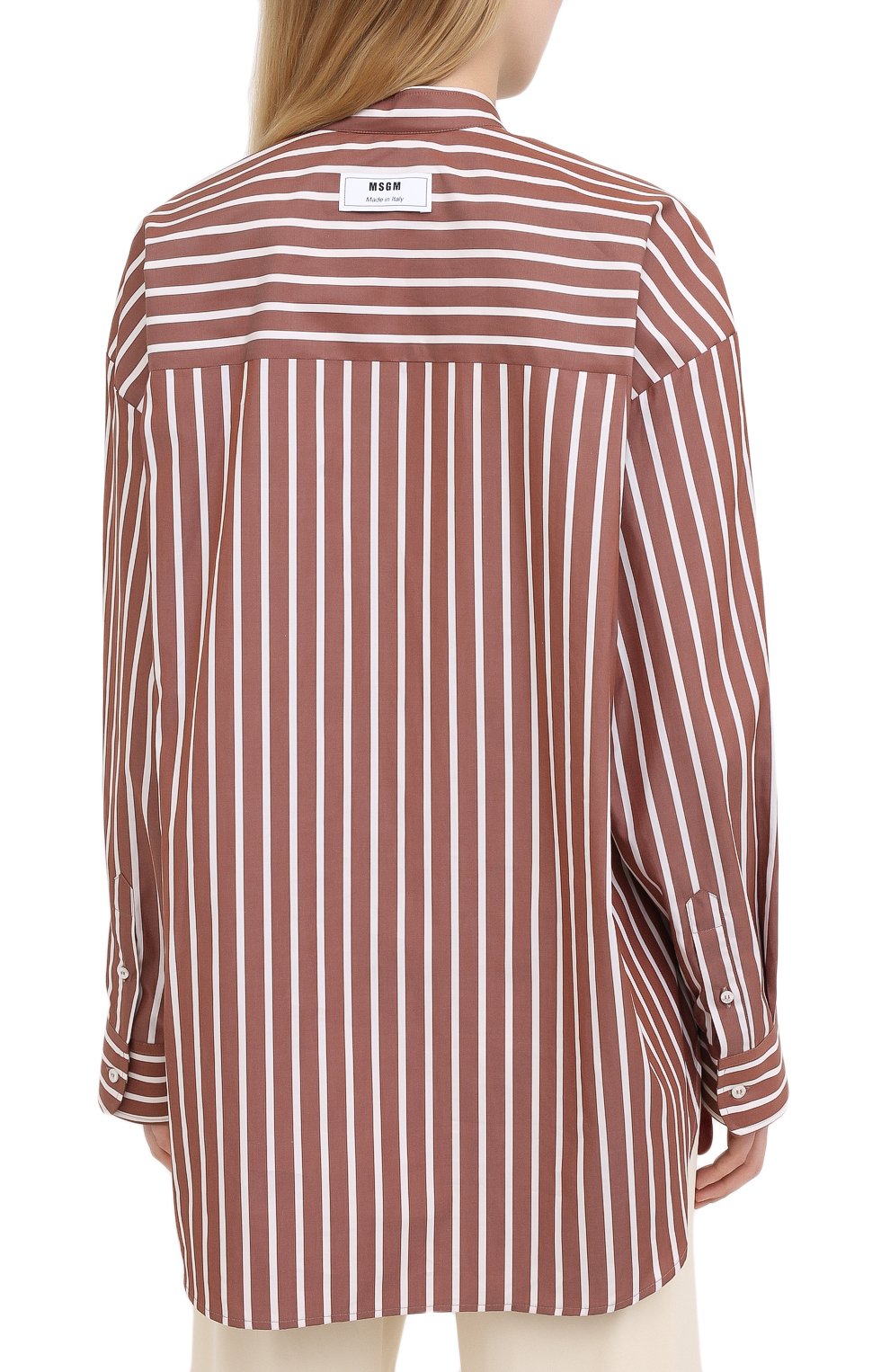 Хлопковая рубашка MSGM, арт. 2943MDE02 207602, фото 4