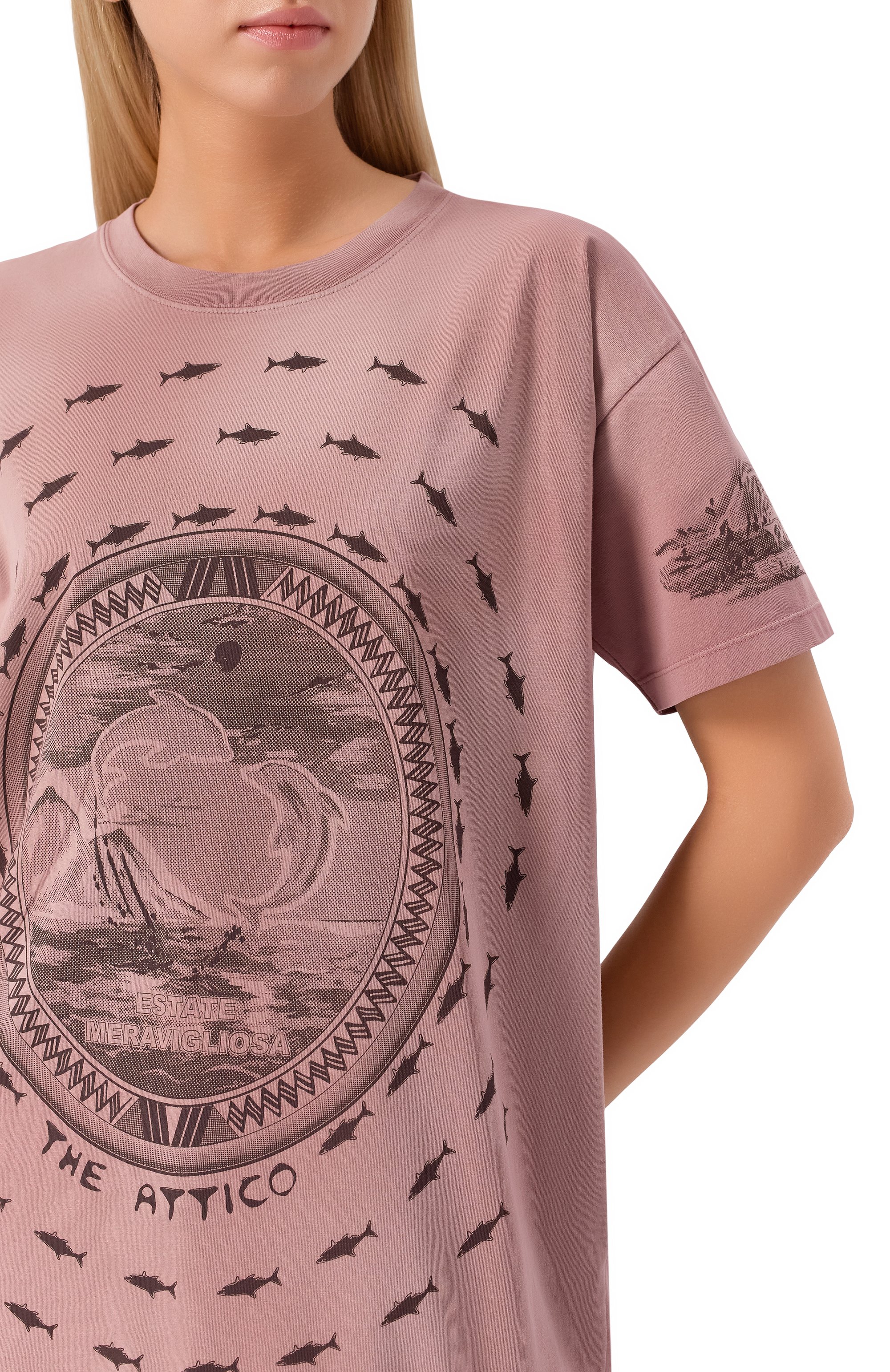 Хлопковая футболка THE ATTICO, арт. 250WCT00353/JJJ059PR, фото 5