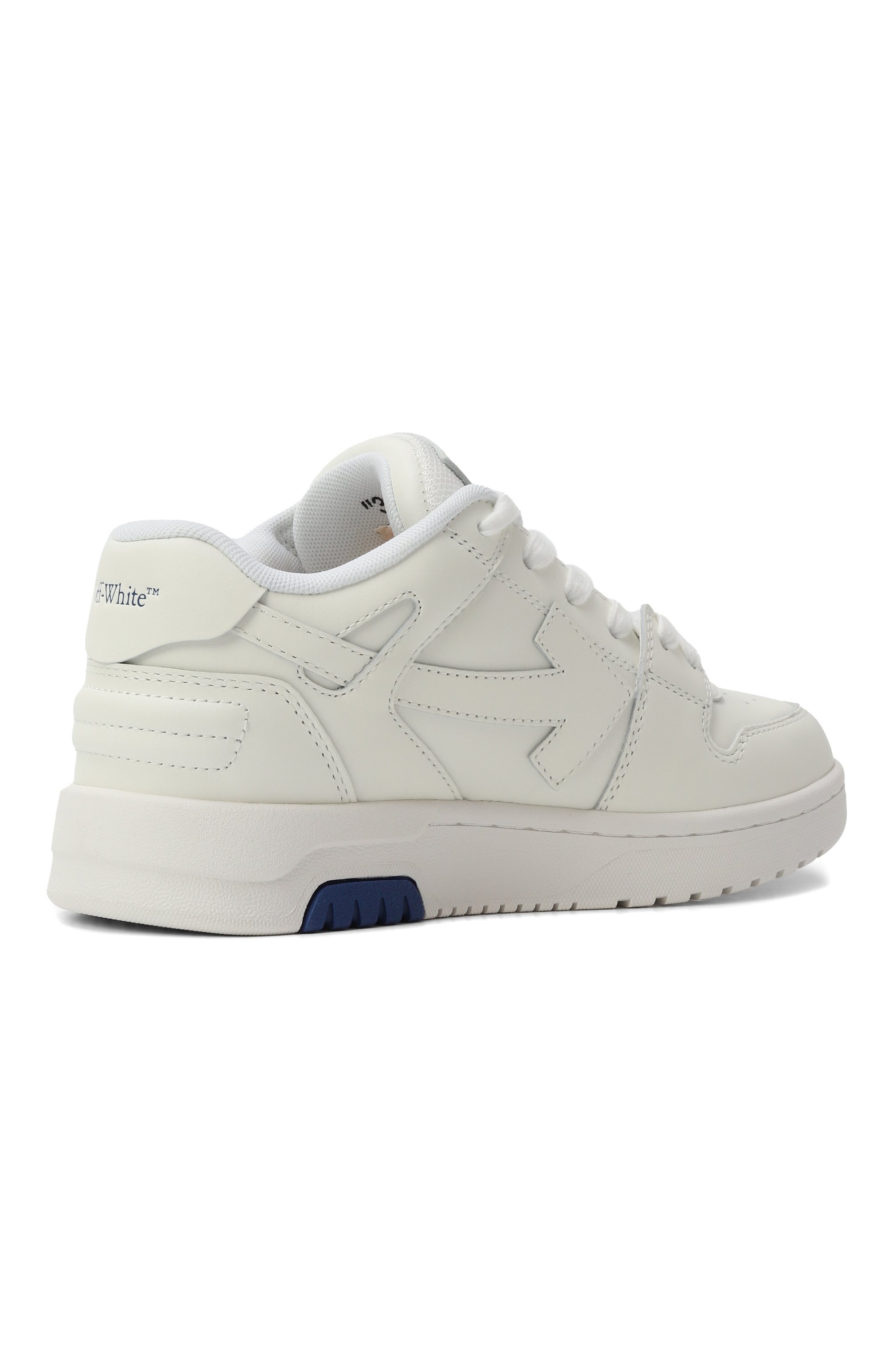 Кожаные кеды out of office OFF-WHITE, арт. 0BIA011S25LEA002/34-36, фото 3
