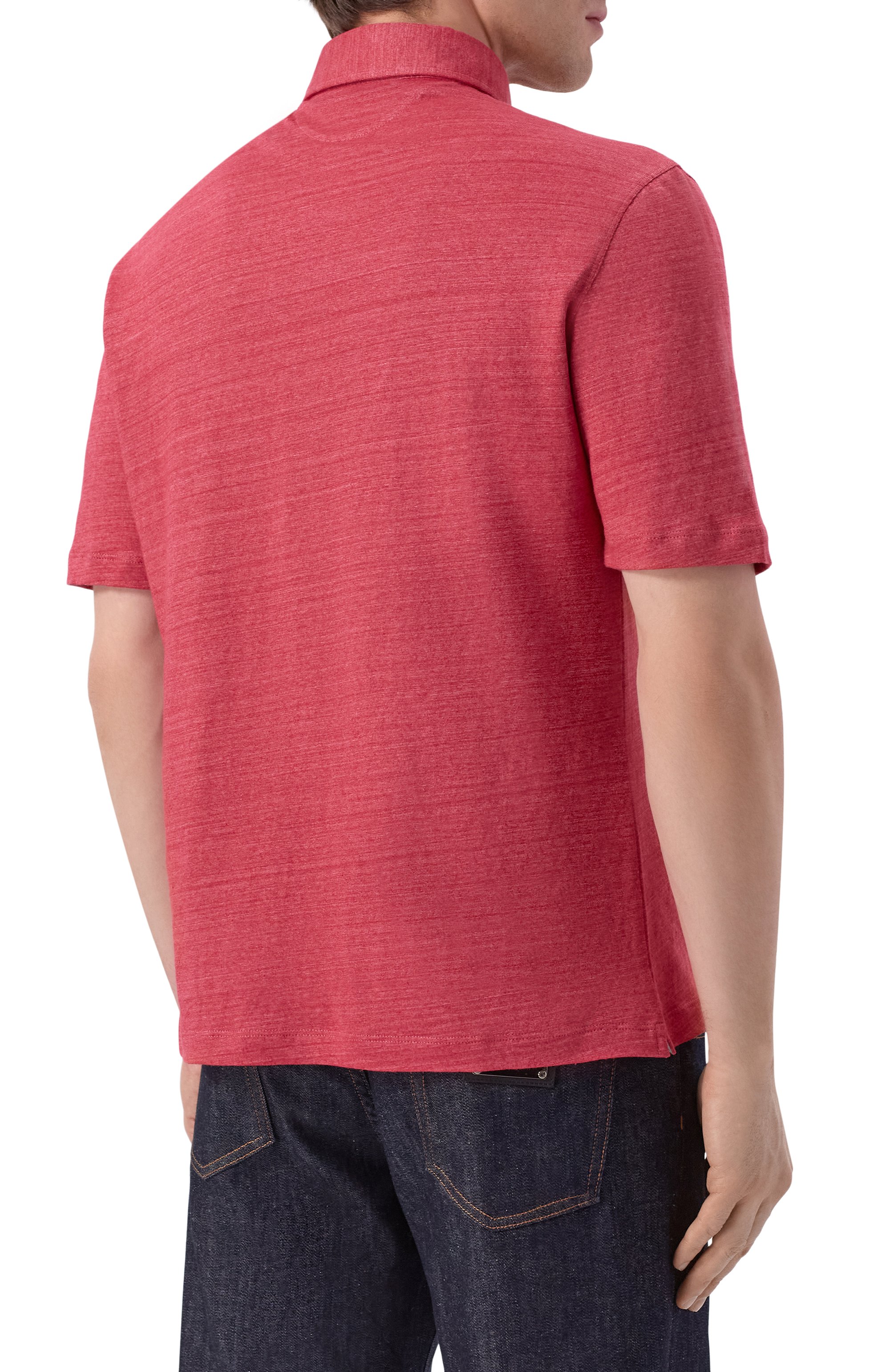 Поло изо льна и хлопка BRUNELLO CUCINELLI, арт. MR8273915, фото 4