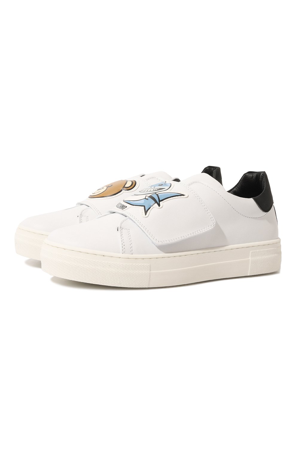 Кожаные кеды MOSCHINO, арт. 74440/36-40, фото 1