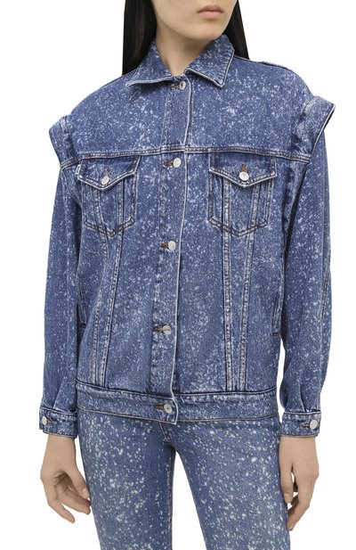 Джинсовая куртка MSGM голубого цвета по цене 54400 руб., арт. 2941MDH46L 207728, фото 3 Джинсовая куртка MSGM, арт. 2941MDH46L 207728, фото 3