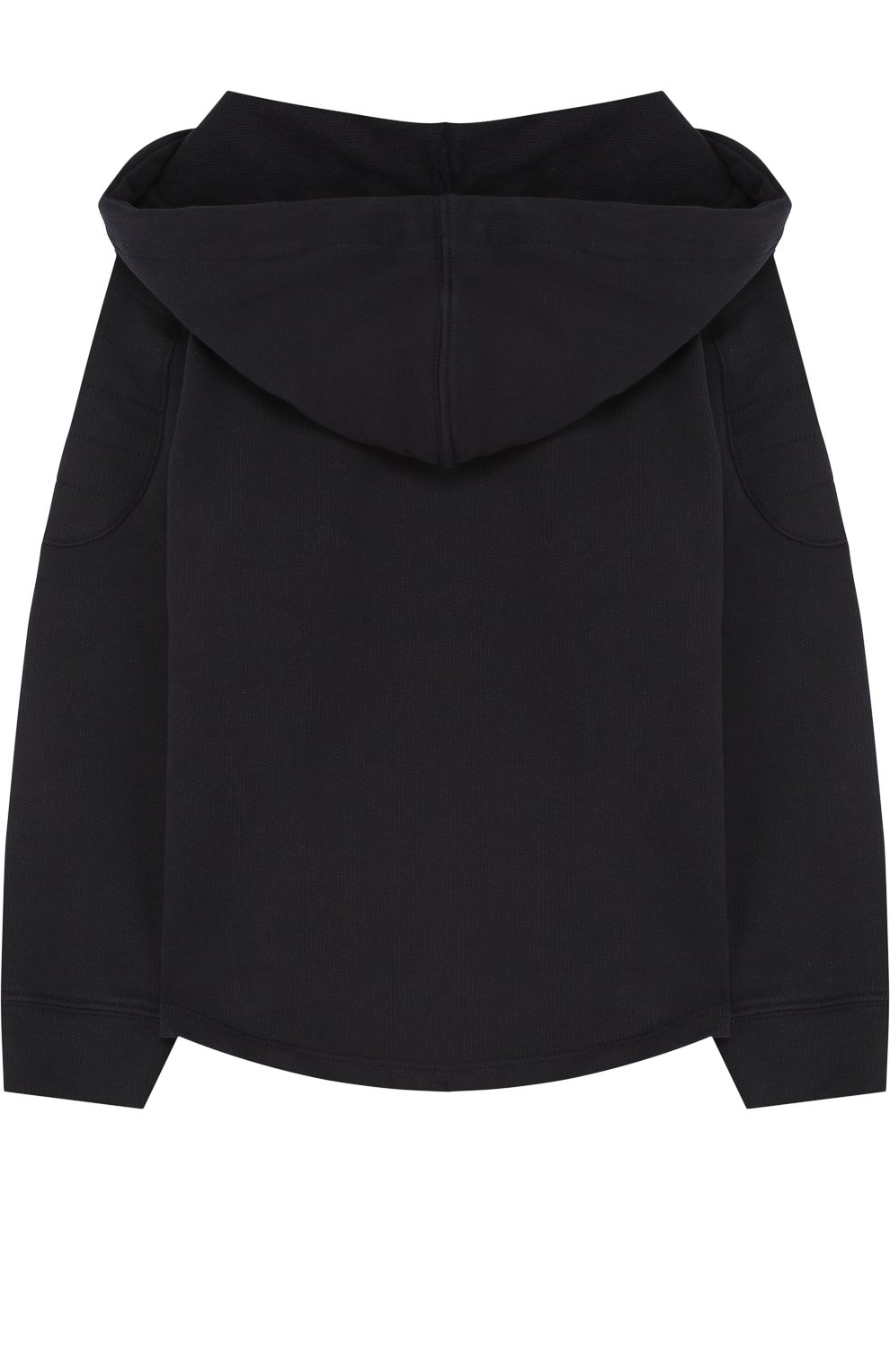 Хлопковое худи с логотипом бренда BALMAIN темно-синего цвета по цене 23600 руб., арт. S8E/8005/J168, фото 2 Хлопковое худи с логотипом бренда BALMAIN, арт. S8E/8005/J168, фото 2