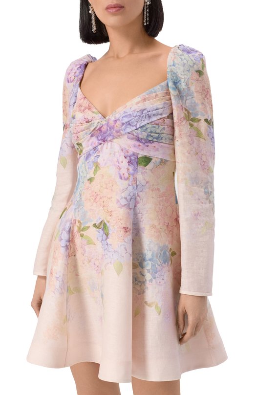 Льняное платье Zimmermann 3507DS252 Розовый  3507DS252 Фото 3