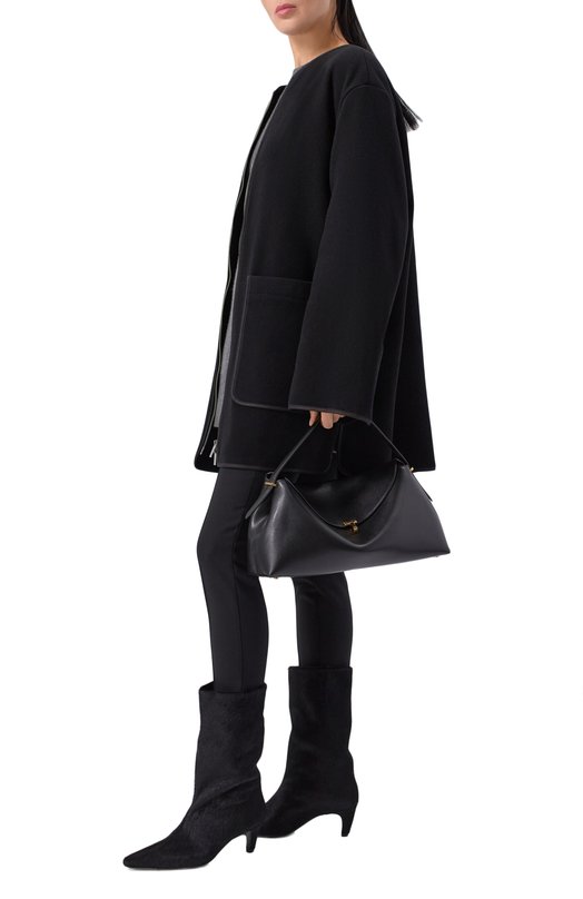 Кожаные сапоги Cave Mid 60 Jude CAVE MID CALF B00T/P0NY Чёрный  CAVE MID CALF B00T/P0NY Фото 3