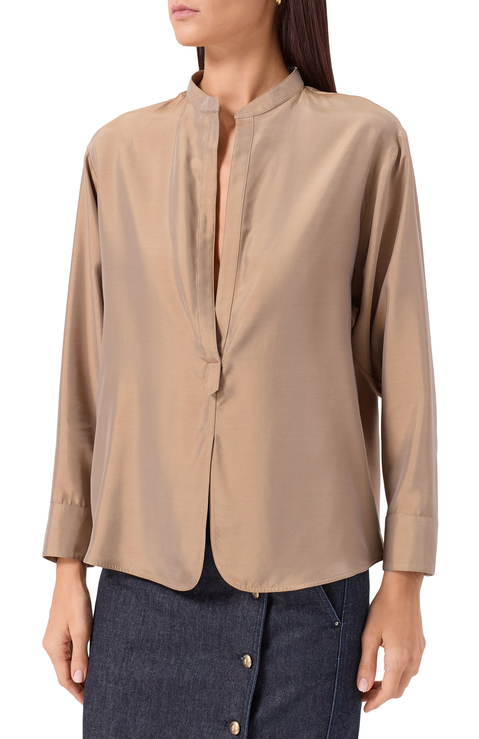 Шелковая блузка GIORGIO ARMANI, арт. GW001758/TE18011, фото 3