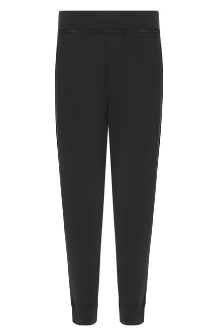 Женские хлопковые джоггеры DSQUARED2 черного цвета, арт. S72KA1291/S25462 | Фото 1 (Длина (брюки, джинсы): Стандартные; Материал внешний: Хлопок; Драгоценные камни: Проставлено; Материал сплава: Проставлено)
