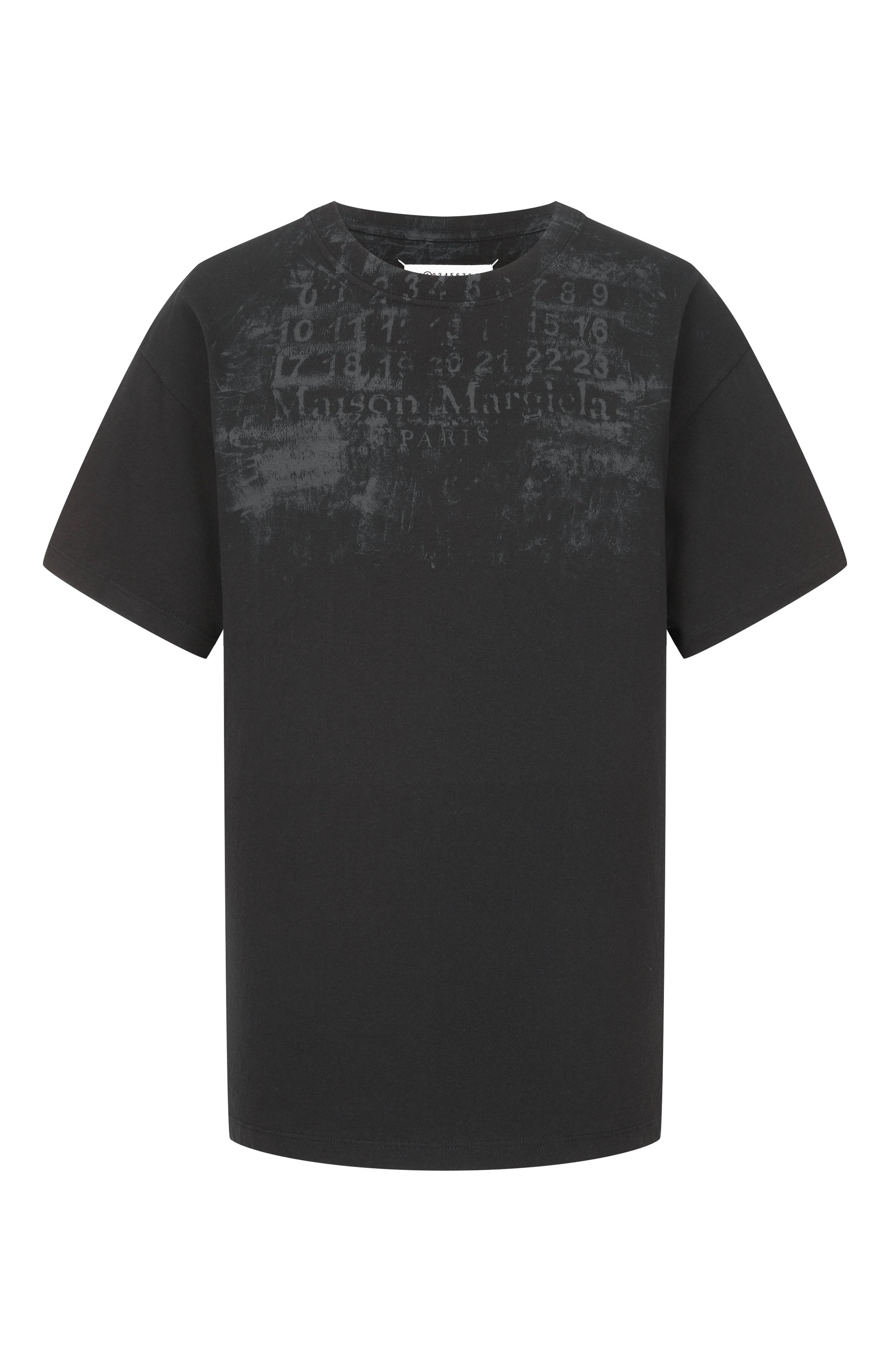 Хлопковая футболка MAISON MARGIELA темно-серого цвета по цене 69950 руб., арт. S51GC0555/S24607, фото 1 Хлопковая футболка MAISON MARGIELA, арт. S51GC0555/S24607, фото 1