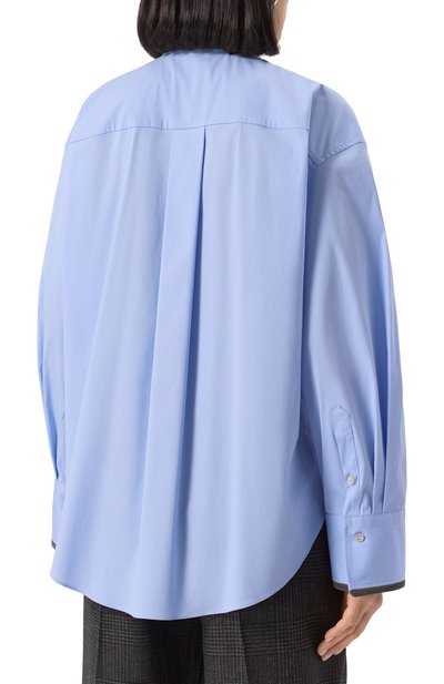 Хлопковая рубашка BRUNELLO CUCINELLI, арт. M0091MP806, фото 4