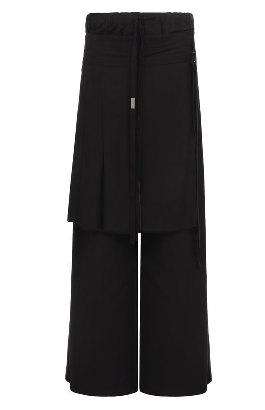 Брюки из вискозы и шерсти Ann Demeulemeester B0013600/FA556 Чёрный B0013600/FA556