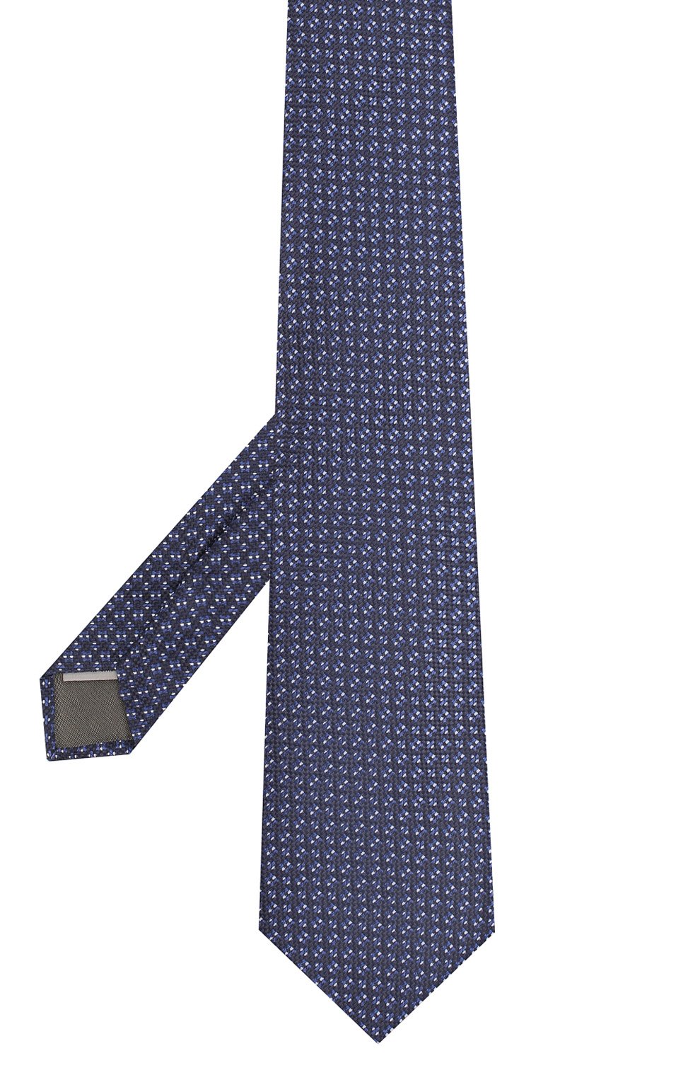 Шелковый галстук CANALI темно-синего цвета по цене 8995 руб., арт. 18/HJ02085, фото 2 Шелковый галстук CANALI, арт. 18/HJ02085, фото 2