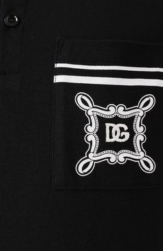 Мужс�кое хлопковое поло DOLCE & GABBANA черного цвета, арт. G8SN2Z/G7N8M | Фото 6 (Драгоценные камни: Проставлено; Материал сплава: Проставлено; Рукава: Короткие; Длина (для топов): Стандартные; Принт: С принтом; Застежка: Пуговицы; Стили: Кэжуэл; Материал внешний: Хлопок; Кросс-КТ: Джерси; Мужское Кросс-КТ: Футболка-одежда)