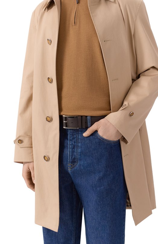 Кожаный ремень Kiton USC7140N0097703 Коричневый  USC7140N0097703 Фото 2