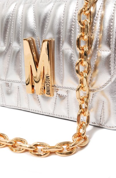 Сумка MOSCHINO серебряного цвета по цене 78450 руб., арт. 2317 A7306/8011, фото 3 Сумка MOSCHINO, арт. 2317 A7306/8011, фото 3
