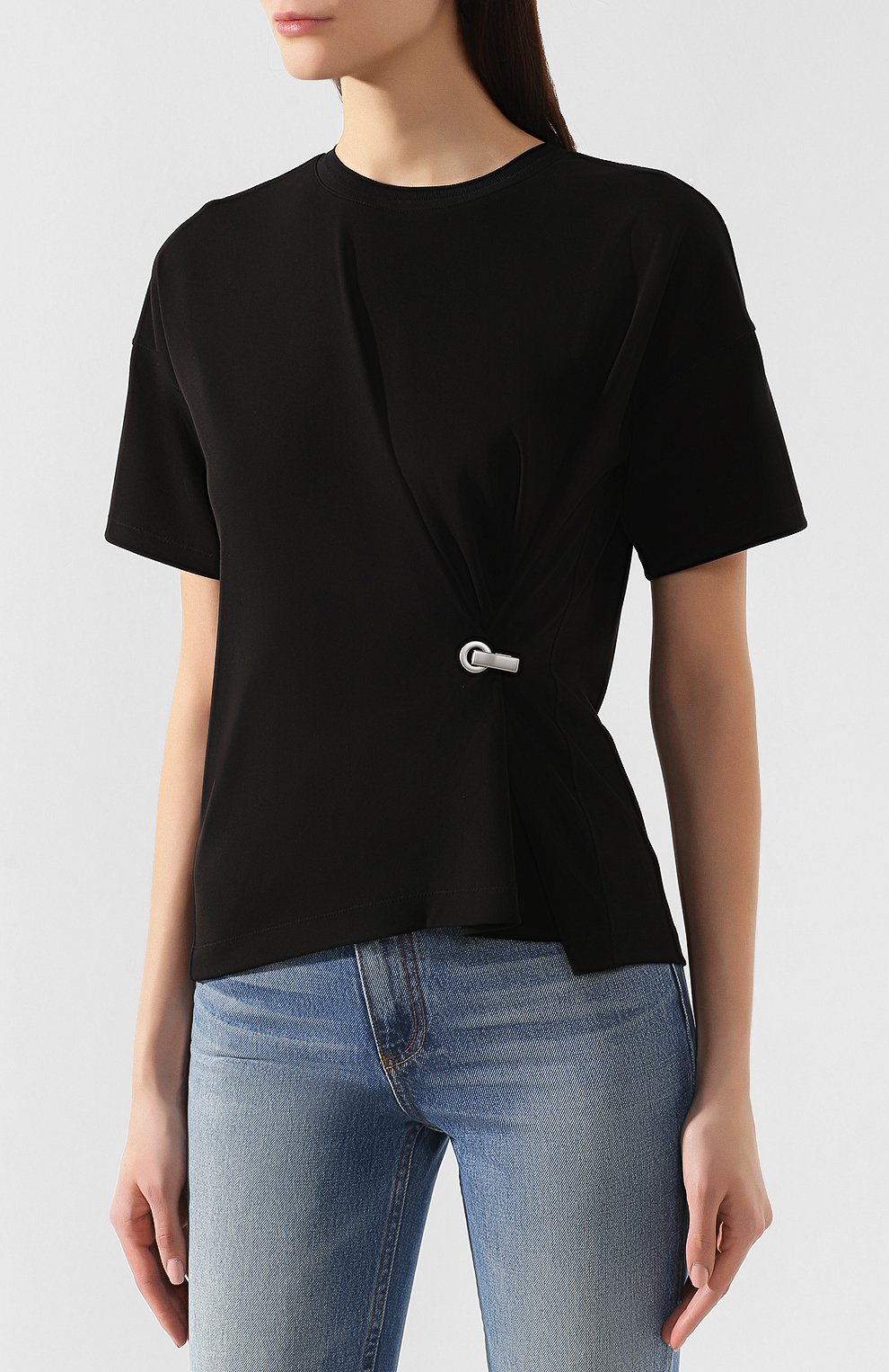 Футболка RAG AND BONE черного цвета по цене 18050 руб., арт. W292T22JL, фото 3 Футболка RAG AND BONE, арт. W292T22JL, фото 3