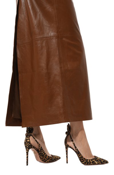 Текстильные туфли pump 105 AQUAZZURA, арт. DENHIGP0-LDR-C80, фото 3