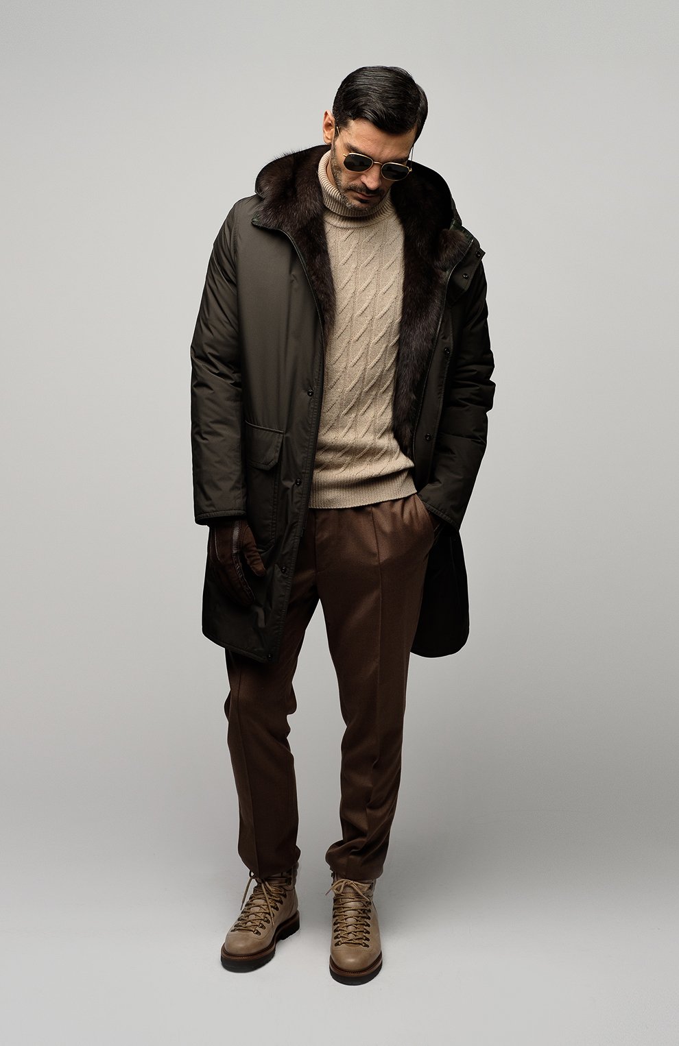 Пуховая парка с подкладкой из соболя ANDREA CAMPAGNA, арт. 00500H001A131, фото 6