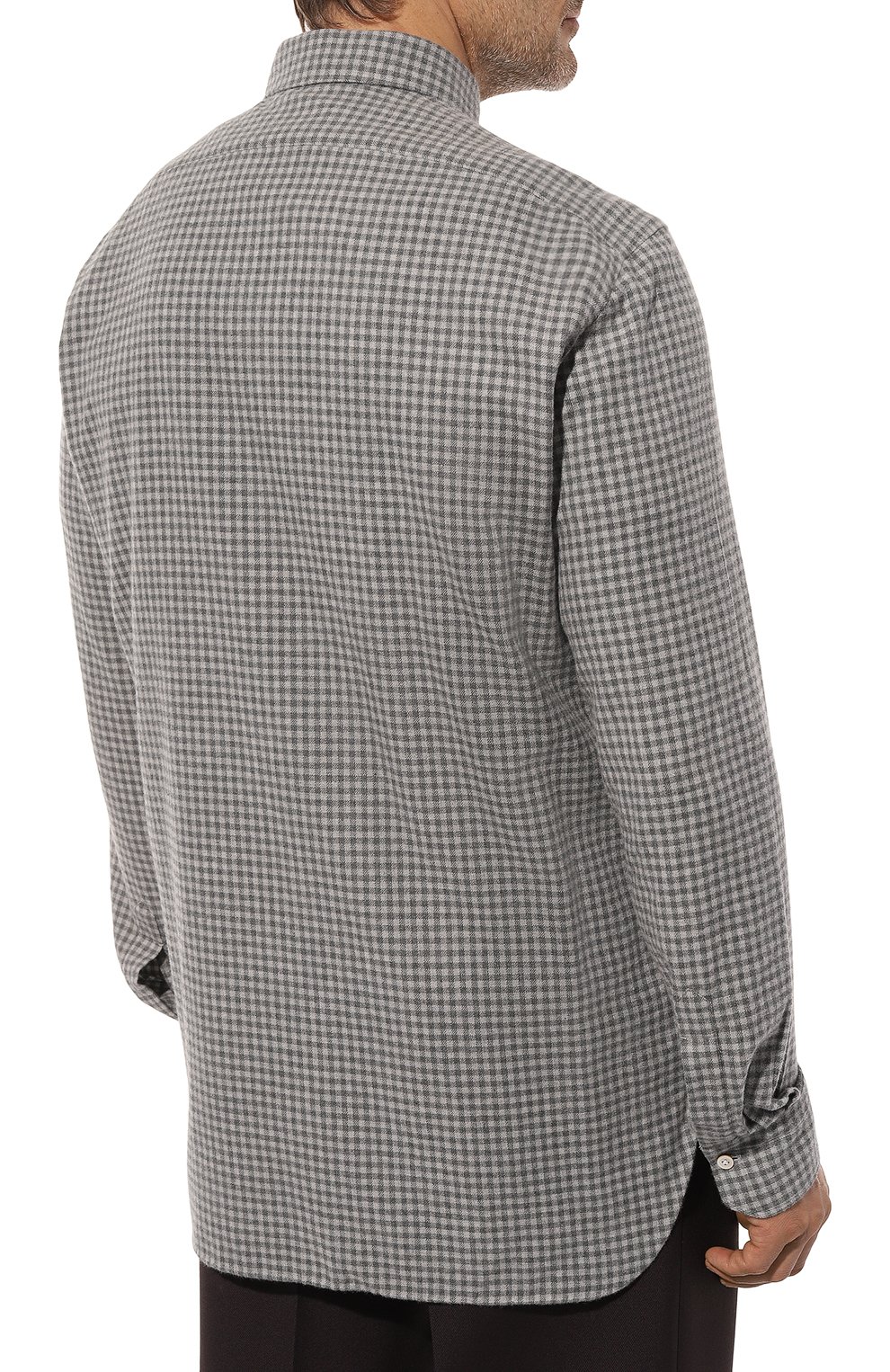 Хлопковая рубашка KITON, арт. UCIH0864302, фото 4