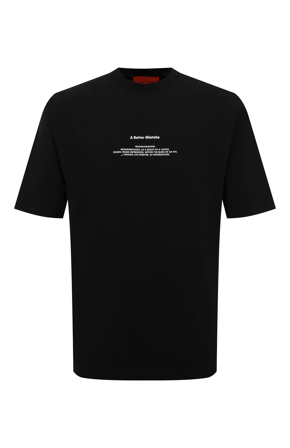 Хлопковая футболка A BETTER MISTAKE, арт. 04D7TS100 JS008PD, фото 1