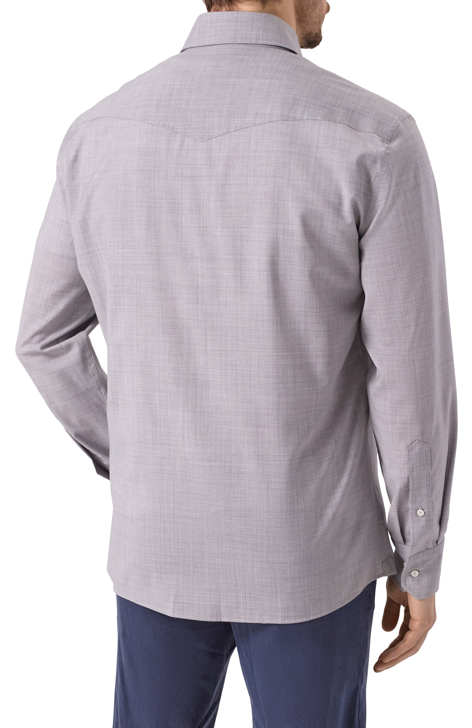 Шерстяная рубашка BRUNELLO CUCINELLI, арт. MM6704008, фото 4