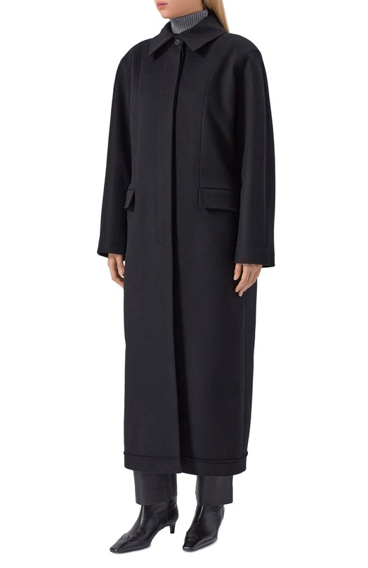 Пальто из шерсти и кашемира Borne Bourgeois SW-WC-BO-6008 Чёрный  SW-WC-BO-6008 Фото 3