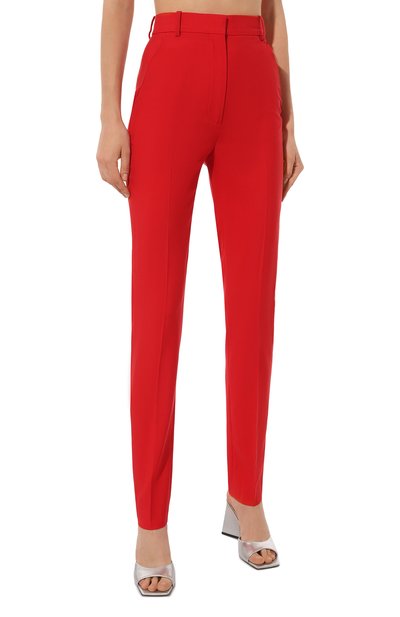 Шерстяные брюки ALEXANDER MCQUEEN красного цвета по цене 128000 руб., арт. 706827/QJACX, фото 3 Шерстяные брюки ALEXANDER MCQUEEN, арт. 706827/QJACX, фото 3