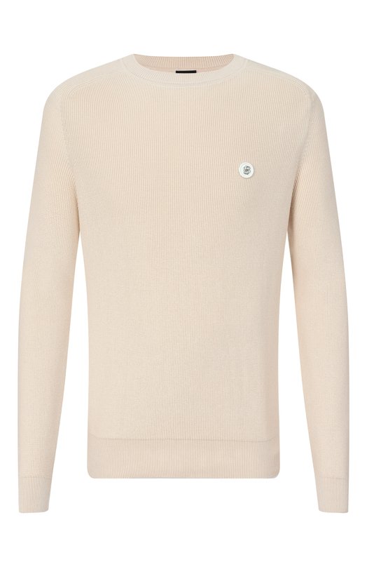 Хлопковый джемпер BOSS 50555124 Кремовый 50555124