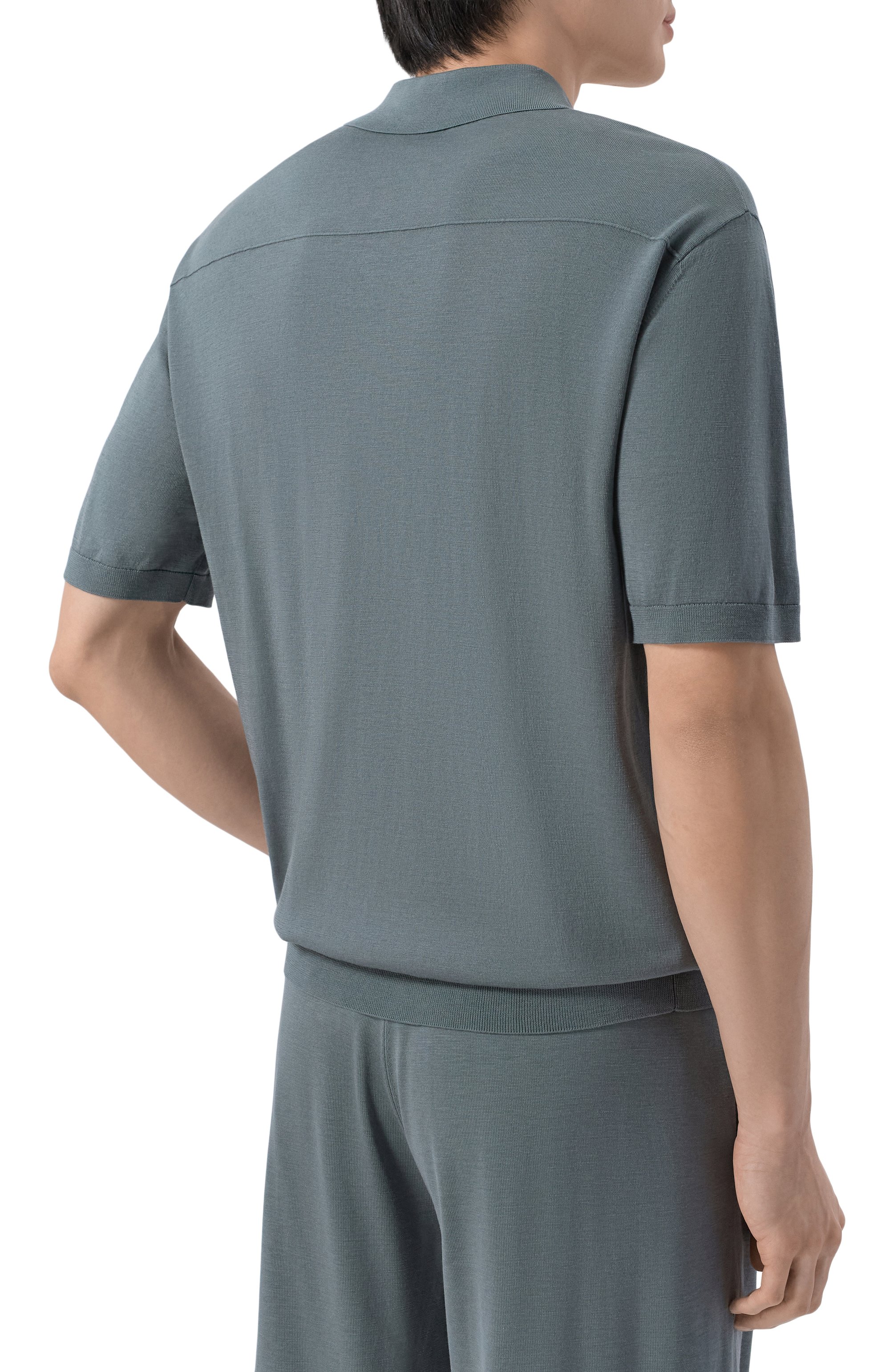 Поло из шелка и хлопка 12 STOREEZ, арт. 136284, фото 4