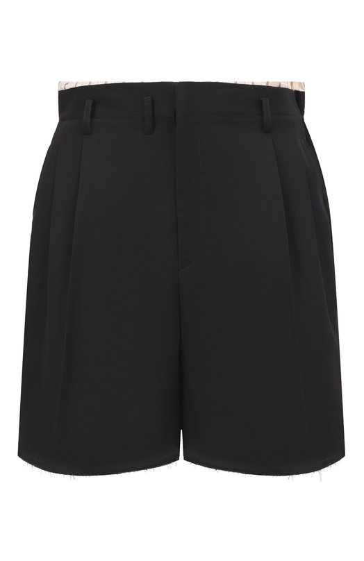 Шерстяные шорты Maison Margiela S50MU0093/M35693 Чёрный S50MU0093/M35693