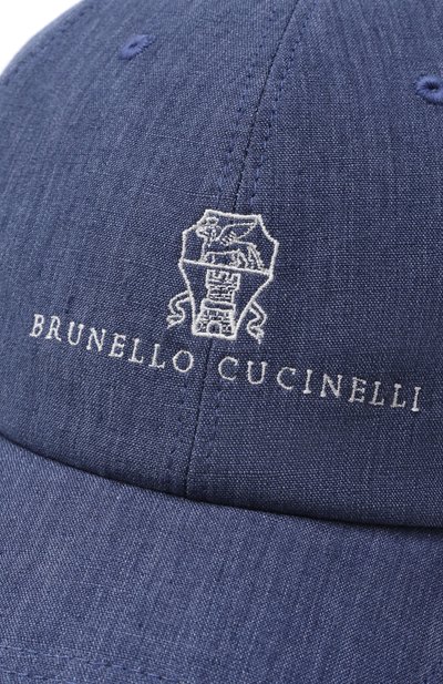 Льняная бейсболка BRUNELLO CUCINELLI, арт. MH2489850, фото 3