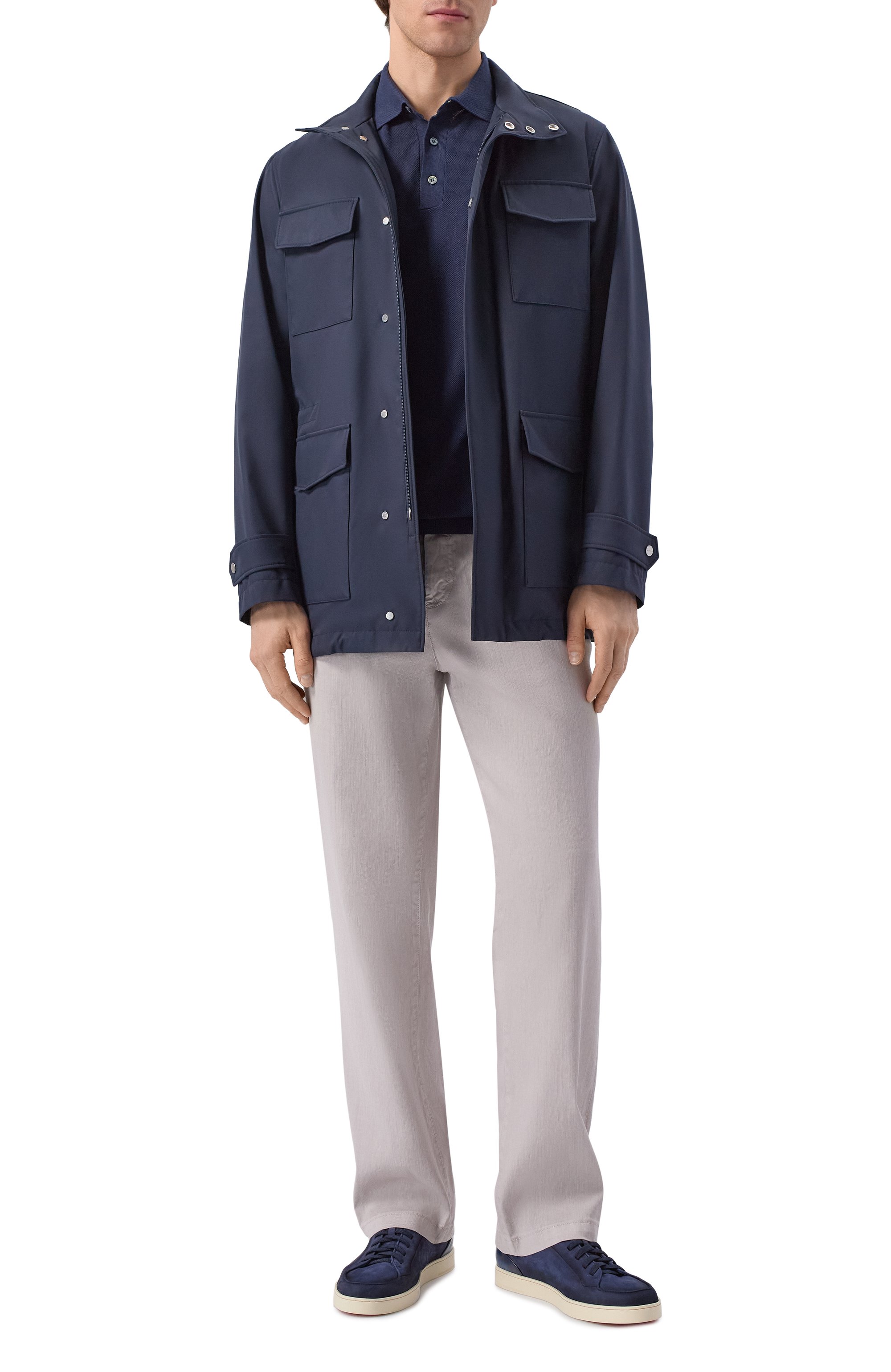 Шелковое поло ANDREA CAMPAGNA, арт. PL1MC/SE18Q, фото 2