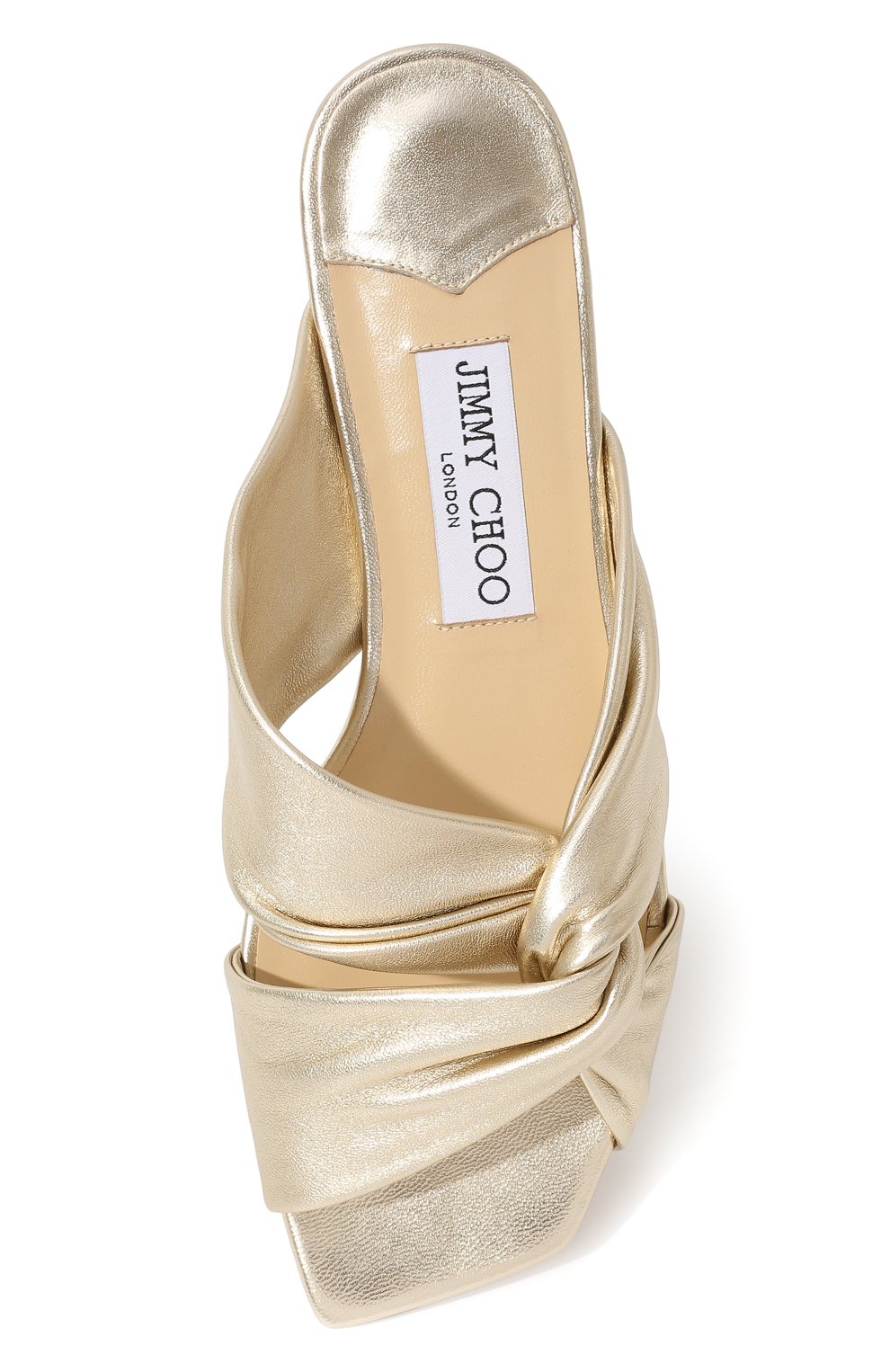 Кожаные шлепанцы narisa JIMMY CHOO, арт. NARISA FLAT MNA, фото 4