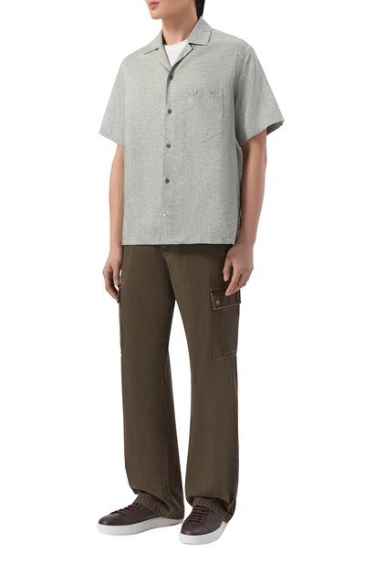 Мужская льняная рубашка ZILLI, арт. ZSSH08M080001632U