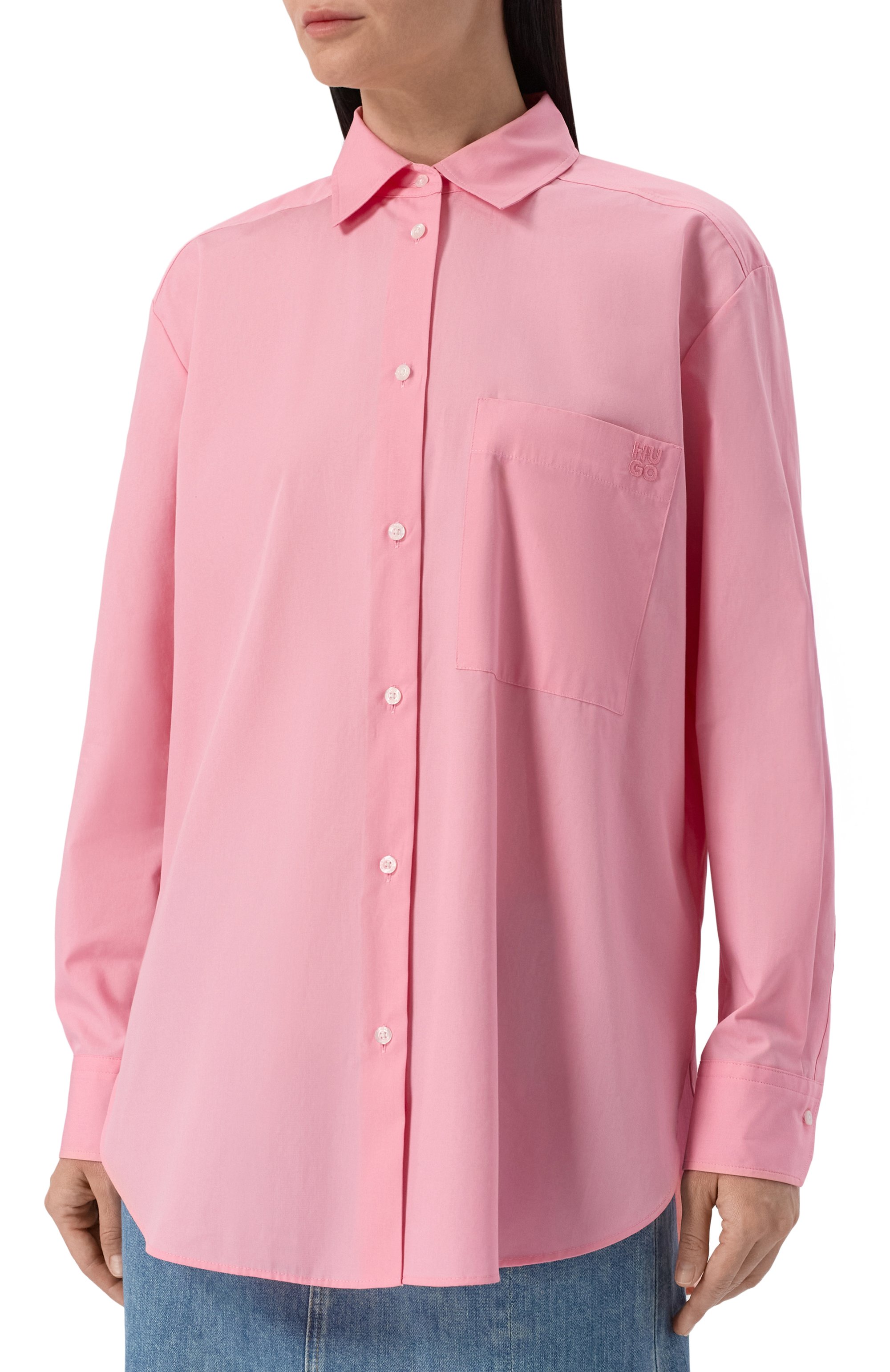 Хлопковая рубашка HUGO, арт. 50515741, фото 3