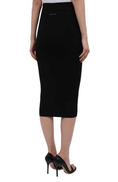 Юбка из кашемира и шелка TOM FORD черного цвета по цене 116500 руб., арт. GCK097-YAX320, фото 4 Юбка из кашемира и шелка TOM FORD, арт. GCK097-YAX320, фото 4