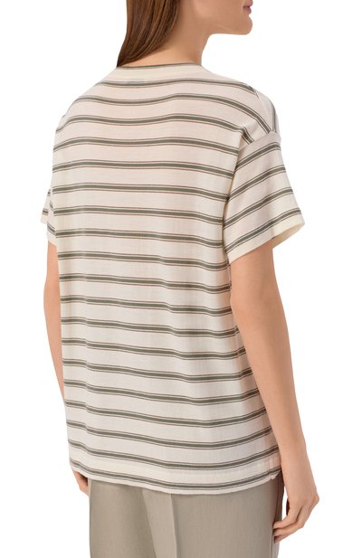 Футболка из шерсти и кашемира BRUNELLO CUCINELLI, арт. M14854100, фото 4