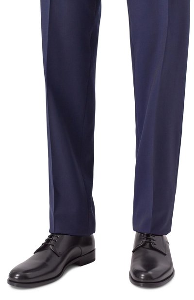 Кожаные дерби GIORGIO ARMANI черного цвета по цене 115500 руб., арт. X2C715/XF294, фото 3 Кожаные дерби GIORGIO ARMANI, арт. X2C715/XF294, фото 3