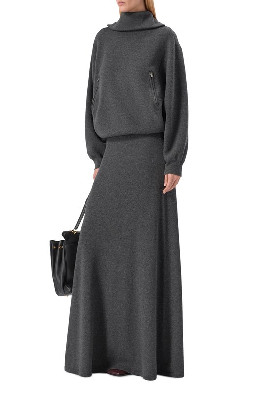 Шерстяная юбка Balenciaga 849932/T1754 Серый  849932/T1754 Фото 2